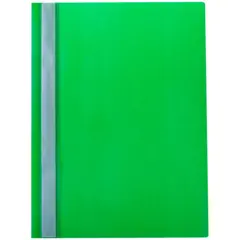 Папка-скоросшиватель пластик. OfficeSpace, А4, 160мкм, зеленая с прозр. верхом, фото 1