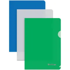 Папка-уголок Berlingo, А5, 180мкм, синяя, фото 1