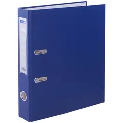 Папка-регистратор OfficeSpace, 50мм, бумвинил, с карманом на корешке, синяя, фото 1