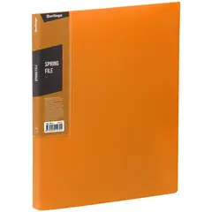 Папка с пружинным скоросшивателем Berlingo &quot;Color Zone&quot;, 17мм, 600мкм, оранжевая, фото 1
