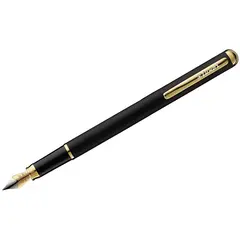 Ручка перьевая Luxor &quot;Marvel&quot; синяя, 0,8мм, корпус черный/золото, фото 1