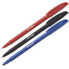 Ручка шариковая Berlingo &quot;Metallic&quot; синяя, 0,7мм, корпус ассорти, фото 1
