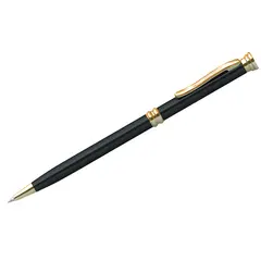 Ручка шариковая Berlingo &quot;Golden Luxe&quot;, синяя, 0,7мм, корпус черный, поворот., инд. упак., фото 1