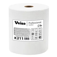 Полотенца бумажные в рулонах Veiro Professional &quot;Comfort&quot;, 1-слойн., 150м/рул, цвет натуральный, фото 1