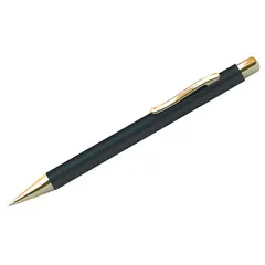 Ручка шариковая Berlingo &quot;Golden Standard&quot; синяя, 0,7мм, корпус черный/золото, кнопочн, пласт.футляр, фото 1