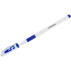 Ручка гелевая OfficeSpace синяя, 1,0мм, грип, игольчатый стержень, фото 1