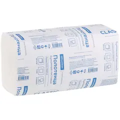 Полотенца бумажные лист. OfficeClean Professional ZZ(V) (H3) 1 слойн., 250л/пач, 23*23см, белые, фото 1