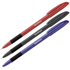 Ручка шариковая Berlingo &quot;Metallic Pro&quot; синяя, 0,7мм, грип, фото 1