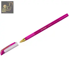 Ручка шариковая Berlingo &quot;xGold&quot; розовая, 0,7мм, игольчатый стержень, грип, фото 1