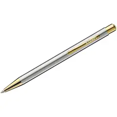 Ручка шариковая Luxor &quot;Nova&quot; синяя, 1,0мм, корпус хром/золото, кнопочный механизм, фото 1