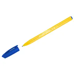 Ручка шариковая Luxor &quot;InkGlide 100 Icy&quot; синяя, 0,7мм, трехгран., оранжевый корпус, фото 1