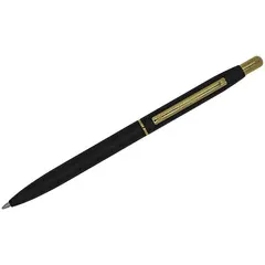 Ручка шариковая Luxor &quot;Sterling&quot; синяя, 1,0мм, корпус черный/золото, кнопочный механизм, фото 1