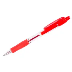 Ручка шариковая автоматическая Pilot &quot;Super Grip&quot; красная, 0,7мм, красный грип, фото 1