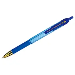 Ручка шариковая автоматическая MunHwa &quot;MC Gold Click&quot; синяя, 0,7мм, грип, штрих-код, фото 1