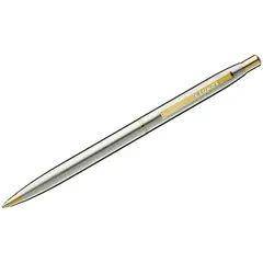 Ручка шариковая Luxor &quot;Sterling&quot; синяя, 1,0мм, корпус хром/золото, кнопочный механизм, фото 1