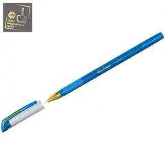 Ручка шариковая Berlingo &quot;xGold&quot; голубая, 0,7мм, игольчатый стержень, грип, фото 1
