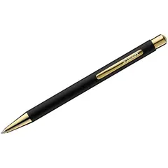 Ручка шариковая Luxor &quot;Nova&quot; синяя, 1,0мм, корпус черный/золото, кнопочный механизм, фото 1