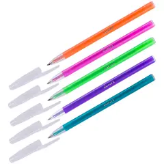 Ручка шариковая Luxor &quot;Stick Neon&quot; синяя, 1,0мм, корпус ассорти, фото 1