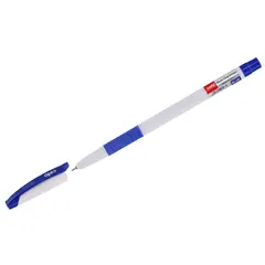 Ручка шариковая Cello &quot;Slimo Grip white body &quot; синяя, 0,7мм, грип, штрих-код, фото 1