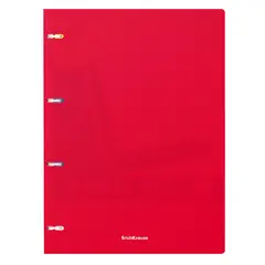 Тетрадь на кольцах А4, 80л., Erich Krause &quot;Classic&quot;, красная пластиковая обложка, фото 1