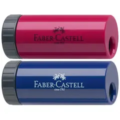 Точилка пластиковая Faber-Castell, 1 отверстие, контейнер, ассорти, фото 1