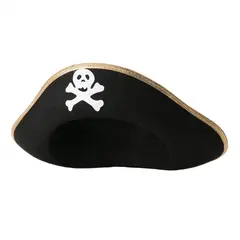 Шляпа Пирата универсальная &quot;Веселый Роджер&quot;, черная, фото 1