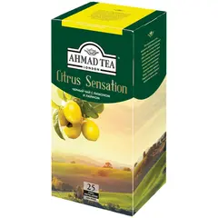 Чай Ahmad Tea &quot;Citrus Sensation&quot;, черный, с ароматом лимона и лайма, 25 фольг. пакетиков по 1,8г, фото 1