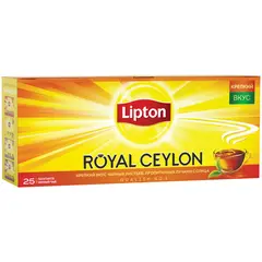 Чай Lipton &quot;Royal Ceylon&quot;, черный, 25 пакетиков по 2г, фото 1