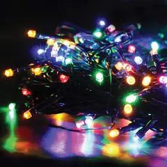 Электрогирлянда уличная светодиодная 120 ламп, многоцветный, 8 функций, 11,9м + 5м, фото 1