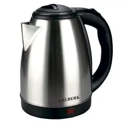 Чайник электрический Gelberk GL-333, 1,8л, 1500Вт, нержавеющая сталь, фото 1