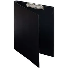 Папка-планшет с зажимом OfficeSpace А4, бумвинил, черный, фото 1