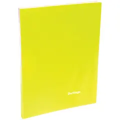 Папка c зажимом Berlingo &quot;Neon&quot;, 17мм, 700мкм, неоновая желтая, фото 1