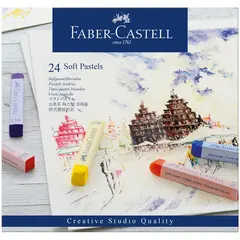 Пастель Faber-Castell &quot;Soft pastels&quot;, 24 цв., картон. упак., фото 1