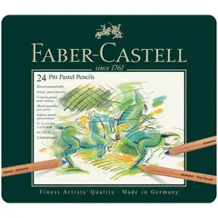 Пастельные карандаши Faber-Castell &quot;Pitt Pastel&quot; 24цв., метал. коробка, фото 1
