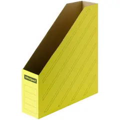 Накопитель-лоток архивный из микрогофрокартона OfficeSpace,  75мм, желтый, до 700л., фото 1