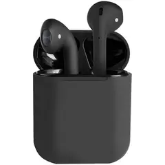 Наушники с микрофоном беспровод. Smartbuy i12, Bluetooth 5.0, сенс.упр. 8-pin (lightning), черный, фото 1