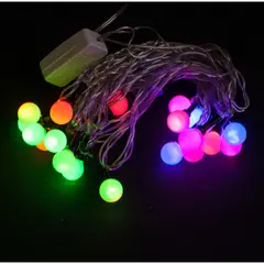 Электрогирлянда светодиодная &quot;Шарики&quot; RGB 20 ламп, 3 цвета, 3м, фото 1