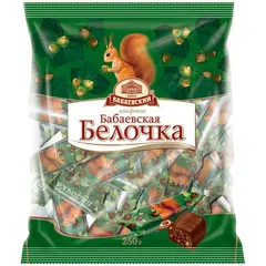 Шоколадные конфеты Бабаевский &quot;Бабаевская Белочка&quot;, 200г, пакет, фото 1