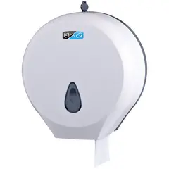 Диспенсер для туалетной бумаги в рулонах BXG, пластик ABS, механический, белый, фото 1