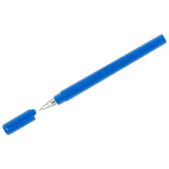 Ручка шариковая Союз &quot;Tetra&quot; синяя, 0,7мм, трехгранн., синий корпус, под логотип, фото 1