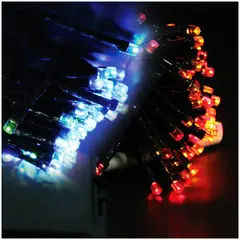 Электрогирлянда уличная светодиодная 180 ламп, многоцветный, 8 функций, на батарейках, 17,9м + 0,5м, фото 1