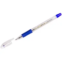Ручка шариковая Crown &quot;Low Vis&quot; синяя, 0,7мм, грип, фото 1