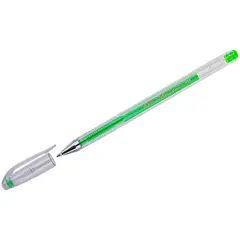 Ручка гелевая Crown &quot;Hi-Jell Color&quot; светло-зеленая, 0,7мм, фото 1