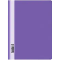 Папка-скоросшиватель пластик. OfficeSpace, А4, 120мкм, фиолетовая с прозр. верхом, фото 1