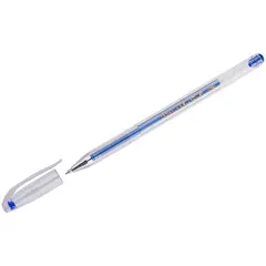 Ручка гелевая Crown &quot;Hi-Jell Metallic&quot; синяя металлик, 0,7мм, фото 1