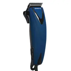Машинка для стрижки волос POLARIS PHC 0714, 5 установок длины, 4 насадки, сеть, синий, фото 1
