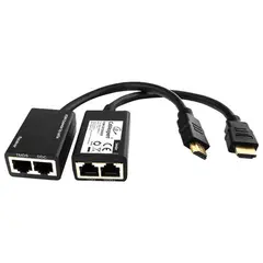 Кабель-удлинитель HDMI-2RJ45, 0,3 м, CABLEXPERT, для подключения устройств с HDMI ч/з RJ45, DEX-HDMI-01, фото 1