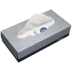 Салфетки косметические Kimberly Clark, 2-слойные, 18,6*21,5см, в картонном боксе, белые, 100шт., фото 1