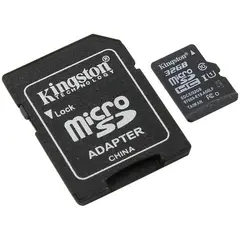 Карта памяти Kingston MicroSDHC 32GB UHS-I Canvas, Class 10 скорость чтения 80Мб/сек(с адаптером SD), фото 1