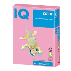 Бумага IQ color БОЛЬШОЙ ФОРМАТ (297х420 мм), А3, 80 г/м2, 500 л., пастель, розовый фламинго, OPI74, фото 1